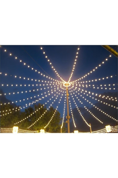 ECONA 10 Metre 20 Duylu Organizasyon Ve Bahçe Sıralı Zincir Aydınlatma Ampülsüz - 8