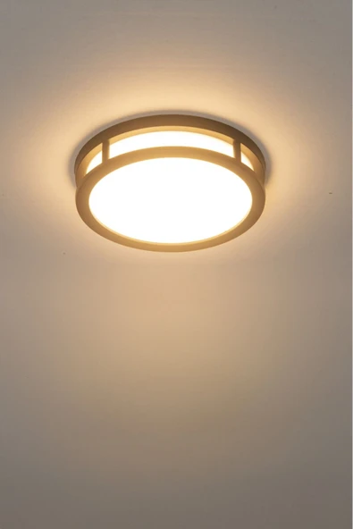 ECONA Sıva Üstü Led Armatür, Banyo, Balkon, Salon Tavan Ve Duvar Armatürü 24wat Beyaz