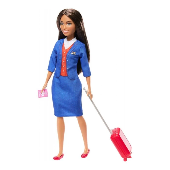HYT60 Barbie Hostes Bebek ve Aksesuarları - 3