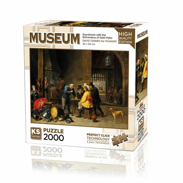 22518 Guardroom With The Deliverance Of Saint Peter 2000 Parça Puzzle - 1