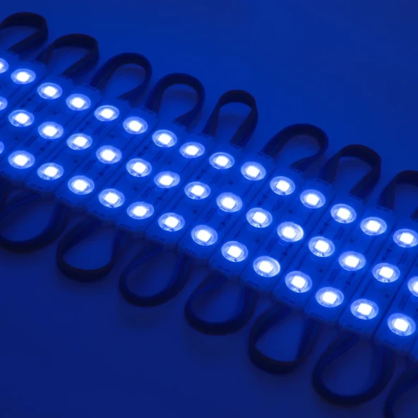 20 Adet 5 Watt MAVİ Işık IP65 Modül Led, 10 Adet Magnetli, Çok Kaliteli Kırmızı Işık Modül Led - 3