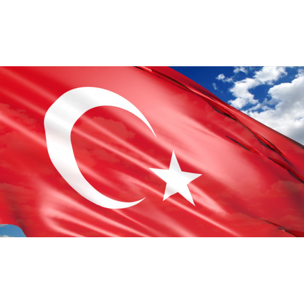 Buket Türk Bayrağı 150x225 cm Özel Alpaka Kumaş Bayrak (BKT-110)