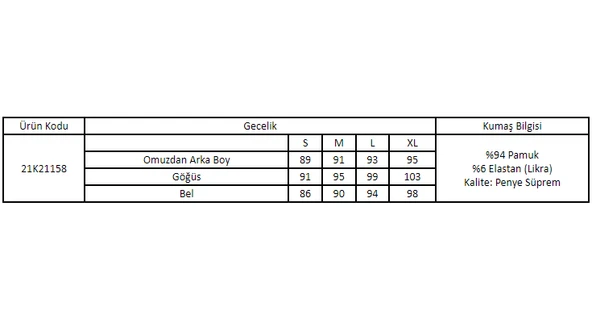 Desenli ve Baskılı Önü Düğmeli "Hello Cold Days" Gecelik - Resim 3
