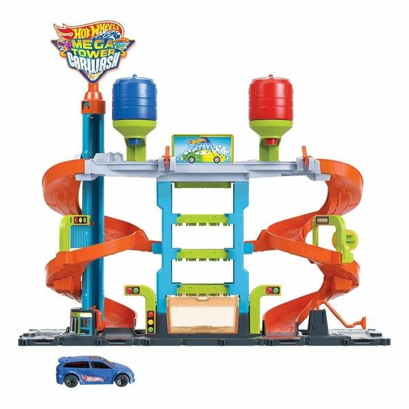 HDP05 Hot Wheels Mega Araba Yıkama Kulesi - 3