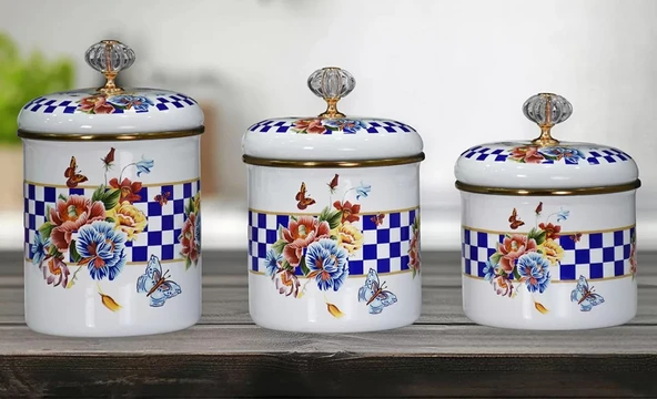 Pr Home Allegro Emaye 3'lü Baharatlık Set ürün görseli