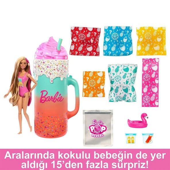 HRK57 Barbie Pop Reveal Sürprizli Bardak Oyun Seti - 6