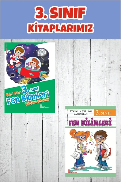 3.Sınıf Fen Bilimleri Çalışma Kitabım+Etkinlik Çalışma Yaprakları ürün görseli 1