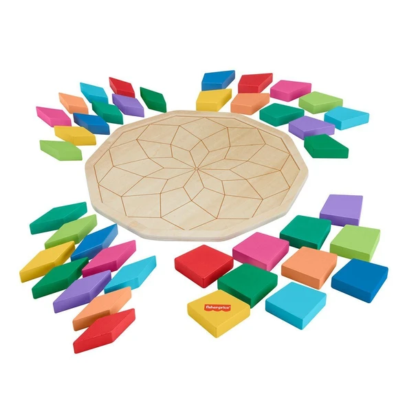 HXT94 Fisher-Price Ahşap Mandala Yapboz - 2