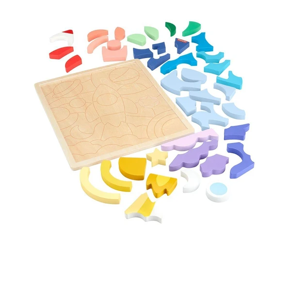HXY42 Fisher-Price Ahşap Uzay Yapboz - 3
