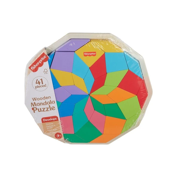HXT94 Fisher-Price Ahşap Mandala Yapboz - 4