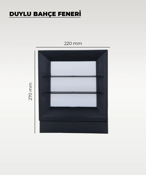 E27 Duylu Bahçe Feneri – IP65 Su Geçirmez – 220V Dış Mekan Aydınlatma - 2