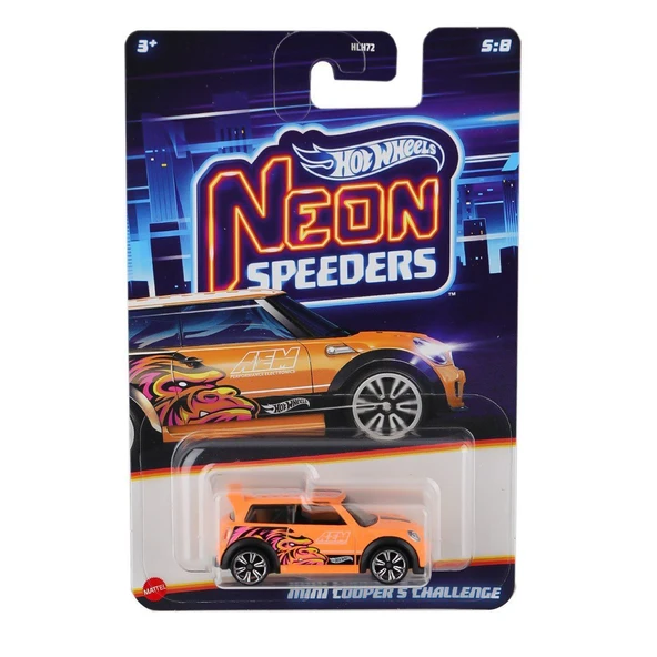 HLH72 Hot Wheels Neon Yarışlar Temalı Arabalar 10 adet koli ile satılır. Koli fiyatıdır. - 4