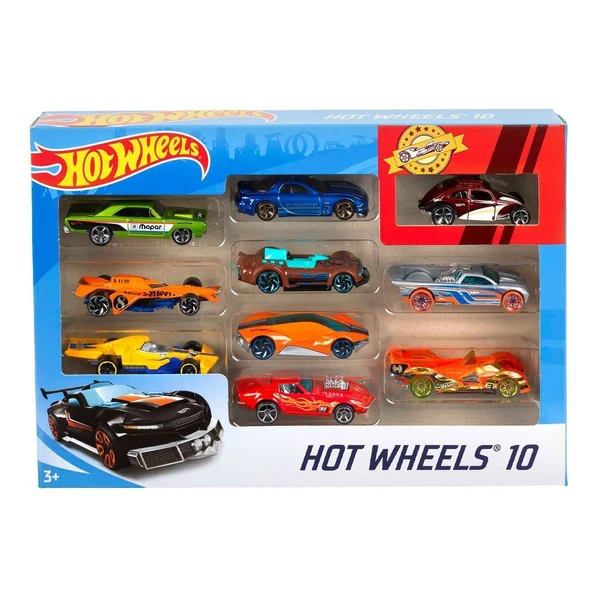 54886 Hot Wheels 10'lu Araba Seti - Karışık Asorti - 2