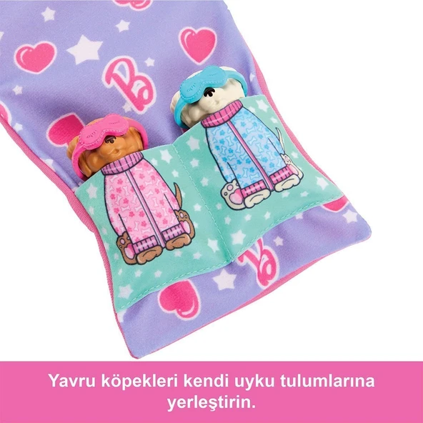 HXN01 Barbie ve Köpekçikleri Pijama Partisi - 5