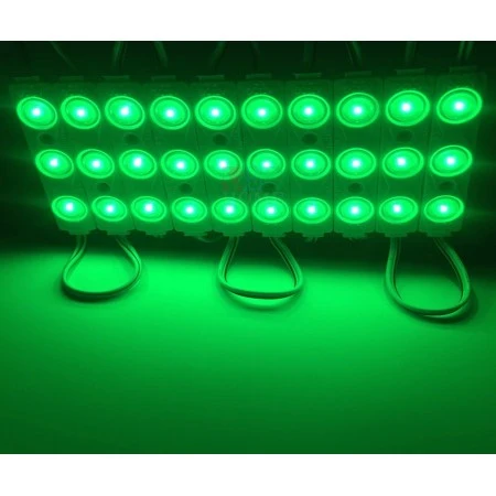 10 Adet 5 Watt YEŞİL Işık IP65 Modül Led, 10 Adet Magnetli, Çok Kaliteli YEŞİL Işık Modül Led - 5