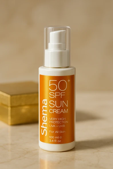 Shema 100 ml SPF 50+ Güneş Kremi  UVA+UVB Super Koruma, Tüm Ciltler İçin - 4