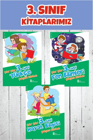 3.Sınıf Çıtır Çıtır Türkçe -Fen Bilimleri -Hayat Bilgisi Çalışma Kitabım ürün görseli 1