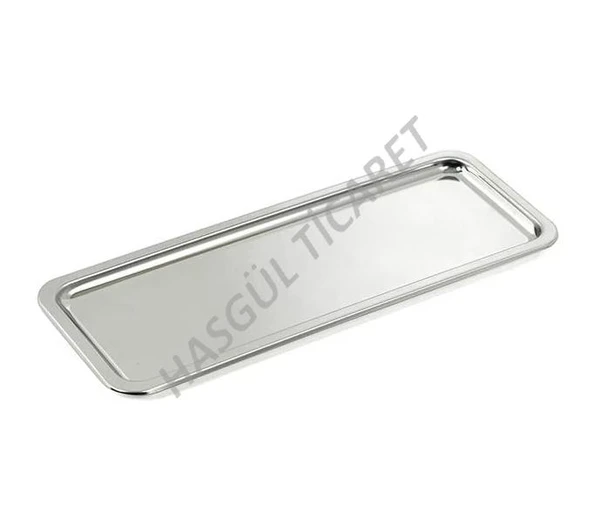 Hsgl Çelik Pastane Servis Tepsisi No:1 33cm x 13cm