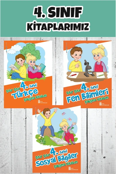 4.Sınıf Çıtır Çıtır Türkçe -Fen Bilimleri -Sosyal Bilgiler Çalışma Kitabım ürün görseli 1