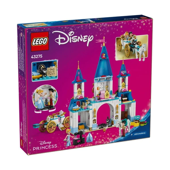 43275 Lego Disney Prensesi Sindirella'nın Şatosu ve At Taşıyıcı 596 parça +6 yaş - 7