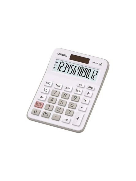 Casio MX-12B-WE Beyaz 12 Hane Masa Üstü Hesap Makinesi