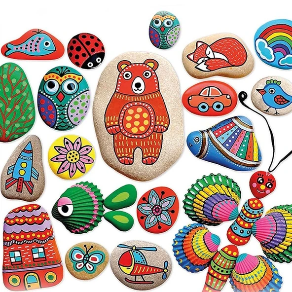 5307 Kumtoys Taş Boyama - Stone Painting / +6 yaş - 4
