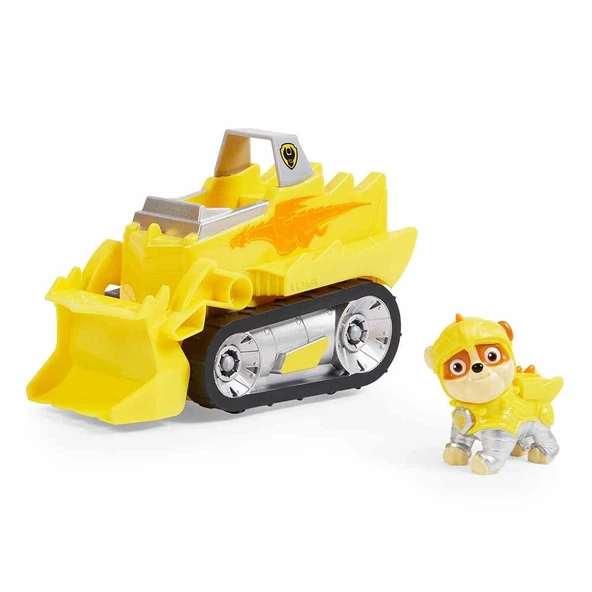 Orjinal Lisanslı Paw Patrol Cesur Şövalyeler Görev Aracı Seti RUBBLE - 2