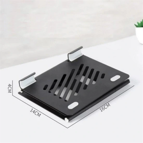 Ayarlanabilir Metal Dizüstü Destek Tabanı Katlanabilir Taşınabilir Laptop Sehpası Standı (5047) - 3