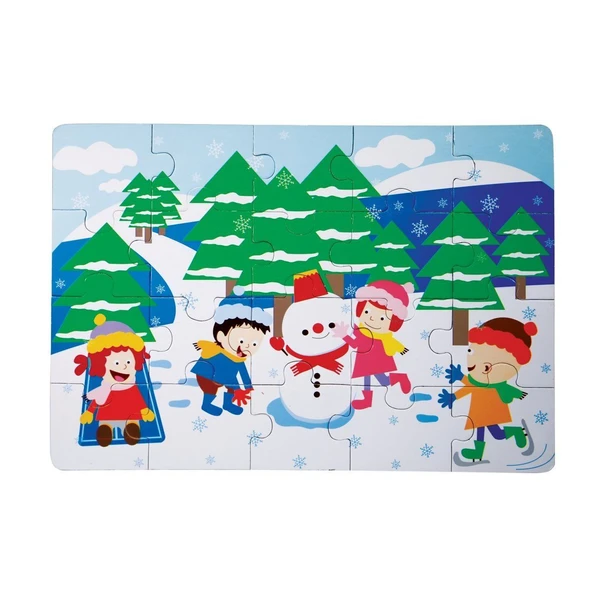 CS-1278 KIŞ AHŞAP YER PUZZLE - 1