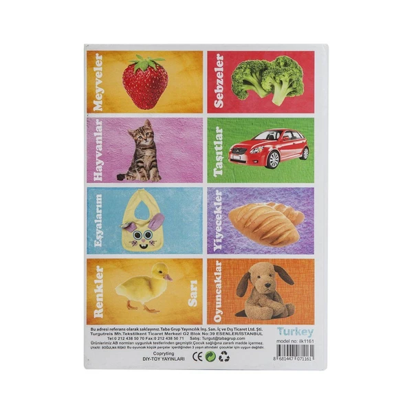 1161  Flash Cards  İlk 50 Sözcük -DıyToy - 3