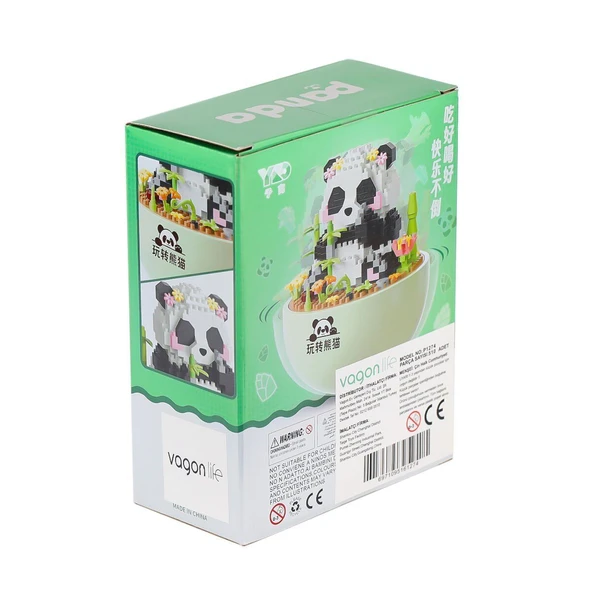 P1274 Panlos Panda Blok Seti 510 Parça -Vagon life - 2