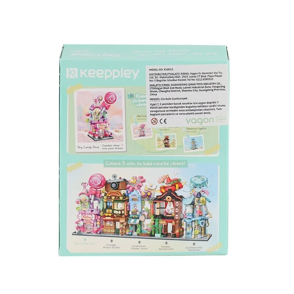 KP28012 Keeppley Candy Shop City Corner Blok Seti -Vagon life - 3
