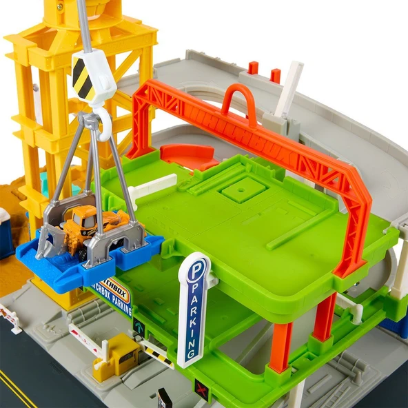 HPD63 Matchbox Aksiyon Sürücüleri Muhteşem İnşaat Alanı Oyun Seti - 4