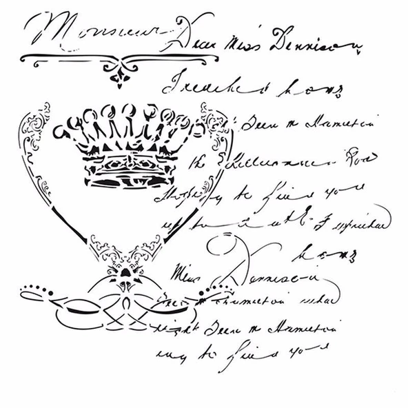 HDM01 Home Dekor Midi Stencil (25X25) ürün görseli