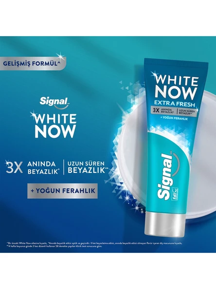 Signal White Now Extra Fresh Diş Macunu 50 Ml + Diş Fırçası - 4