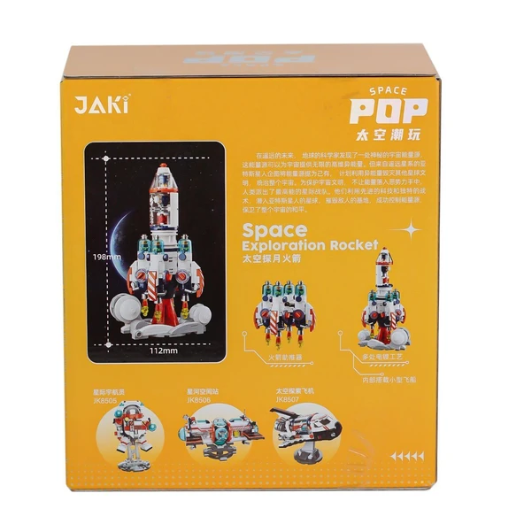 JK8508 Jaki Uzay Roketi Blok Seti -Vagon life - 2