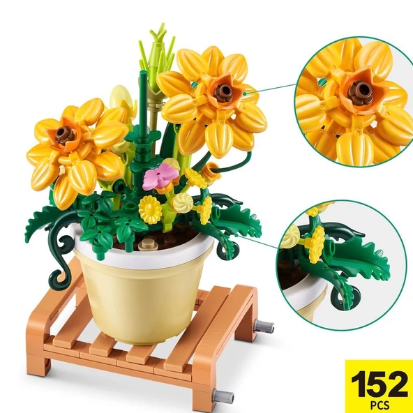 MNB08000 MAX Saksı Bitkileri sürprizi 151 parça - Resim 6