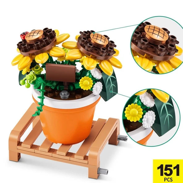 MNB08000 MAX Saksı Bitkileri sürprizi 151 parça - Resim 3