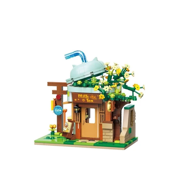 KP-28021 Keeppley Milk Tea Shop Blok Seti -Vagon life - 3