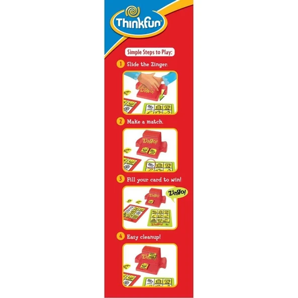 7700 Thinkfun Zingo İngilizce - Resim 4