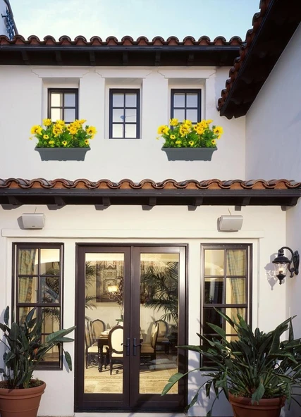 Nettenevime Yapay Çiçek Ay Çiçeği Antrasit Küpeşte Askılı Saksıda Balkon Çiçeği - Resim 5