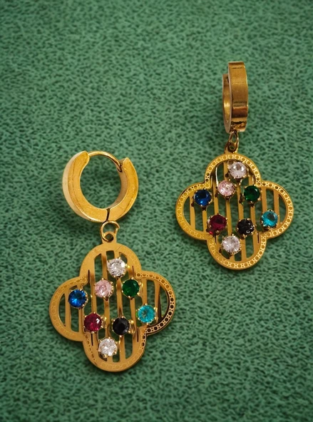 Monalisa Home Sallantılı Lüks  Figürlü Gösterişli Küpe ürün görseli 1