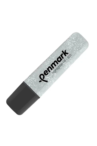 Penmark Fosforlu Kalem Metalik Simli Silver Hs-505