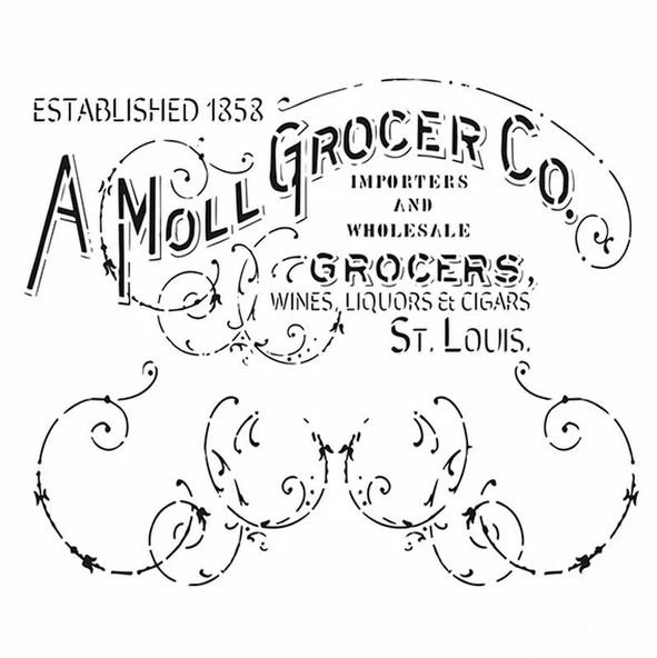 HDM35 Home Dekor Midi Stencil (25X25) ürün görseli