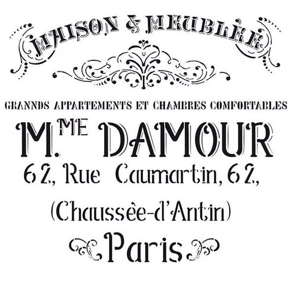 HDM28 Home Dekor Midi Stencil (25X25) ürün görseli