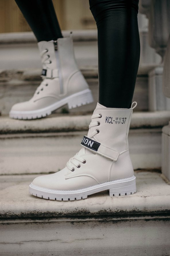 Fashion Beyaz Cilt Kadın Bot