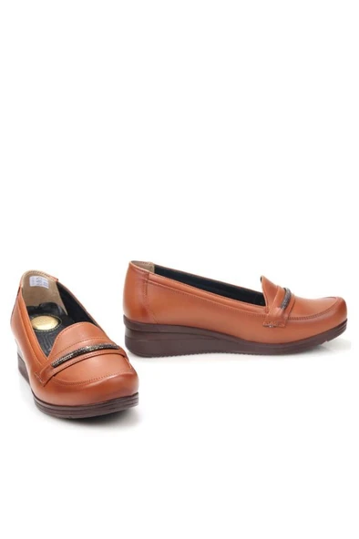 Papuçcity Edik DR194 Ortopedik Kadın Günlük Deri Ayakkabı - Resim 8