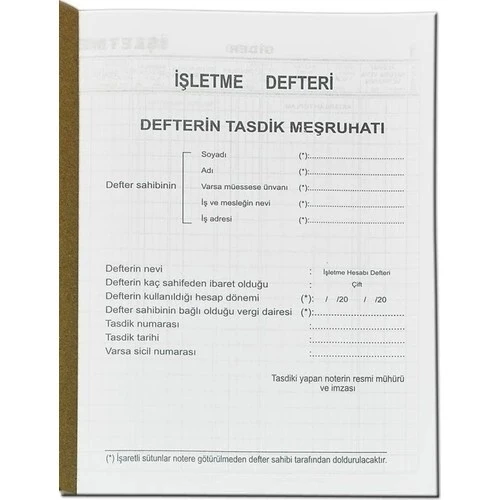 Doru İşletme Defteri 48 Yp. Karton Kapak - 2