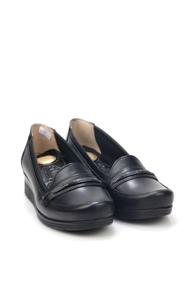 Papuçcity Edik DR194 Ortopedik Kadın Günlük Deri Ayakkabı - Resim 2