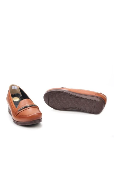 Papuçcity Edik DR194 Ortopedik Kadın Günlük Deri Ayakkabı - Resim 11